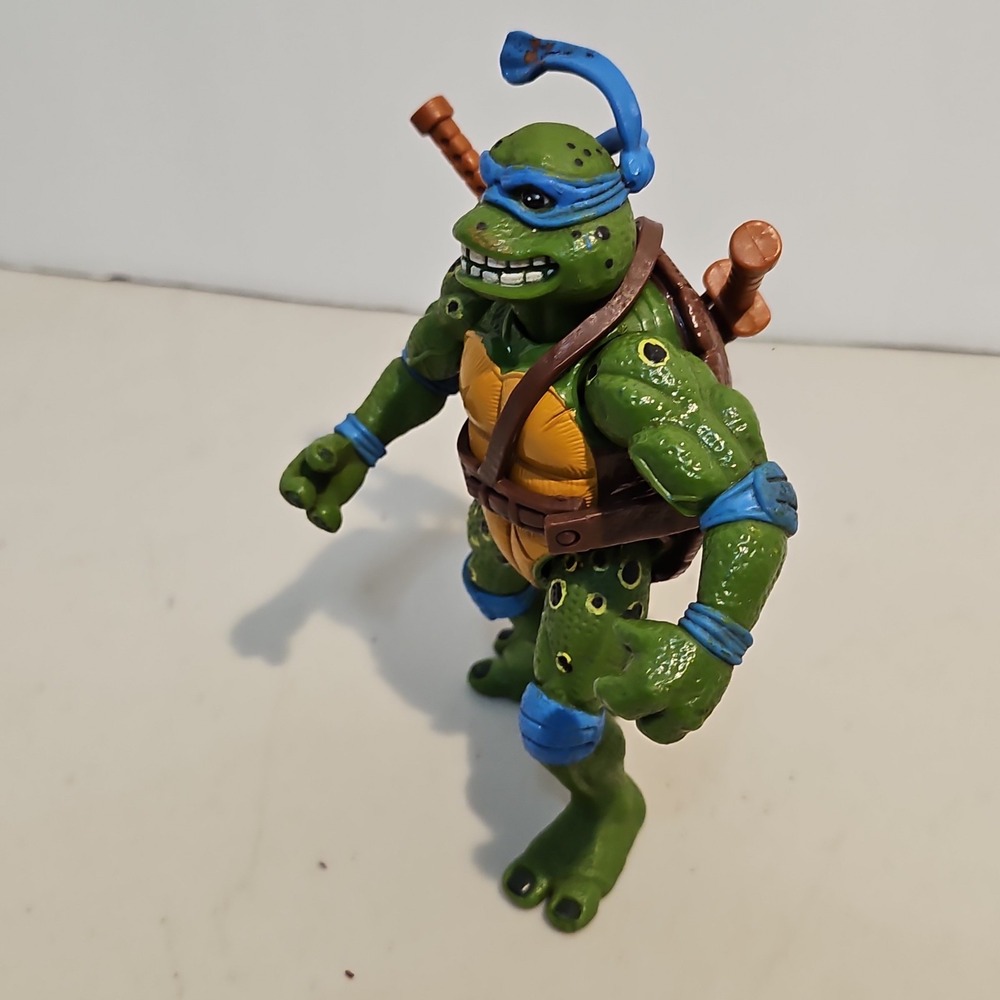 Vintage 1992 TMNT Movie Star Leo Teenage Mutant Ninja Turtles Mirage Studios - Picture 4 of 5